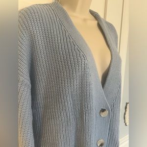 Blue Knit Cardigan